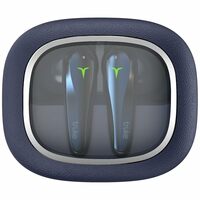 truke New Launch Crystal Dyno Leather Finish True Wireless in Ear Earbuds w/Spatial Audio, 70H Battery Rapid Charge Ear Buds, 13mm Driver HiFi Sound TWS, 40ms Ultra Low Latency, 4Mics ENC -ArcticBlue