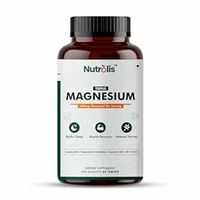 Nutrolis Triple Magnesium 440mg with Magnesium Glycinate, Aquamin MG & Lipoza MG with Vitamin D3 & B12 | Vegan, Gluten-Free, Non-GMO | 60 Tablets (Pack 1) l