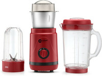 Orient Electric MGGN40RB3 400 W Juicer Mixer Grinder  (Geenie MGGN40RB3 | 3 Jars | Red)