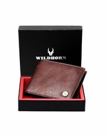 WildHorn Brown Leather Men's Wallet (WH2052 CRACKLE)