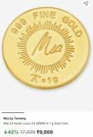 Mia by Tanishq Gold Coin - Huge Discount