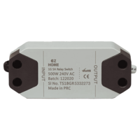 TATA POWER EZ HOME 5 Amps Relay Switch (1 Gang, Google and Alexa Voice Assisted, DLS01, Grey)