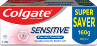 Colgate Sensitive Everyday Protection Toothpaste For Sensitive Teeth (Combo Pack) Toothpaste (160 g, Pack of 2)