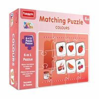 Play & Learn Funskool Colours 6in1 Matching Jigsaw Puzzle Game for Kids, 6x12 Pieces, Educational, Learning & Development, Fun Activity Toy for Childrens, Gift Set for Kid, Age 4+ Years