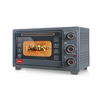 Pigeon Oven Toaster Grill 30 Liters OTG with Rotisserie, Oven Toaster and Grill for Grilling and Baking Cakes (Grey)