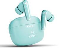 PTron Basspods Tour - AI ENC Calls,45hrs Playback,Pristine Audio, 50ms Low Latency Bluetooth  (Mint Julep, True Wireless)