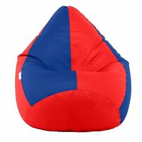 Sattva Classic Bean Bag Cover Without Beans XXXL Size Dual Colour - Red Royal Blue
