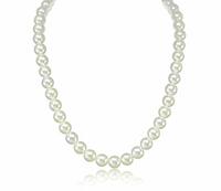 Desire Collection Pearl Mala White Single Line Necklace Jewellery For Women & Girls(18 inch White Mala)