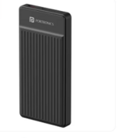 Portronics Luxcell B12 10000mah Power Bank - Black