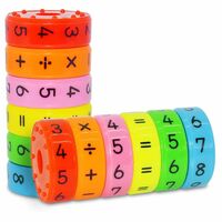 Magnetic Maths Learning Toy, Vibrant Colours Numbers and Symbol Toys, Early Education and Learning Toy, Preschool Intelligence and Brain Developing Toy for Kids, 1 Piece

