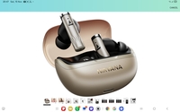 boAt Nirvana Zenith Pro (2025), 50dB Hybrid Adaptive ANC, Spatial Audio, Hi-Res Audio LDAC, 6Mics AI-ENx, 80 Hrs Battery, Bluetooth Earbuds, TWS Ear Buds Wireless Earphones with mic (Platinum Gold