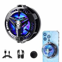 Sounce Phone Cooler, Led Gaming Mobile Cooler With Digital Display & RGB Lights, Magnetic Phone Radiator Fan for iPhone, Smartphones 4.5-7 Inches, Cooling Fan for Live Streaming