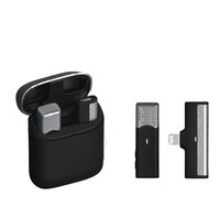 Careflection Wireless Clip Mic, Wireless Lavalier Microphones, Lapel Clip-on Microphone(Aisizo, for Smartphone, Laptop, Video Recording YouTube Live Stream (SX960 Lightening Type)