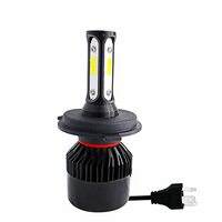 SORAX High Brightness 4 Side Chip H4 LED Headlights Hi/Low Beam Bulbs 40W White Conversion Kit for Royal Enfield, Motorcycle, Bike, Scooty (Pack 1) (4 SIDE LED CHIP)