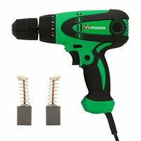 Suzec VI Power 350W 220V, 50Hz 10 mm Screw Driver Drill with LED (VP 1003D, Green)