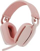 Logitech Zone Vibe 100 Bluetooth  (Rose, On the Ear)
