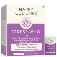 Happy Cultures Stress Who | Ashwagandha KSM-66 & L-Theanine |15pcs zepto