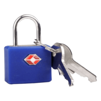TRAVEL BLUE Identi Keys Locks (TSA Approved, TB-027B, Bright Blue)