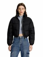 KOTTY Women Nylon Full Sleeve Solid Standard Length Puffer Jacket