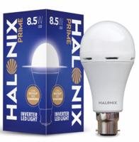 Halonix 8.5 Watt B22 LED White Rechargeable Emergency light Inverter Bulb, Pack of 1