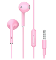 Ambrane Wired Headphones in Ear Earphones Stringz 38 Lite, Pink
14Mm Dynamic Drivers for Boostedbass with in-Line Mic for Clear Calling Multi-Functional Controller 3.5Mm Jack