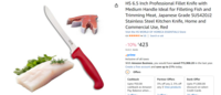 HS 6.5 Inch Professional Fillet Knife