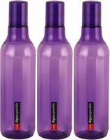 CELLO Aqua Sparkle Bottle Set of 3, 1000ml, Purple | 100% food grade | Leak proof and Break proof | Perfect for staying hydrated at the school, college, work and outdoor adventures Water Bottle
