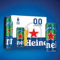 Heineken 0.0% Non Alcoholic Beer (6 x 330 ml) {Location Specific}