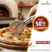 TawaTales Stainless Steel Pizza Cutter - FLAT 50% OFF! 
