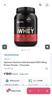 Optimum Nutrition Gold Standard 100% Whey Protein Powder - Chocolate