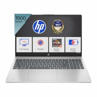 HP 15, AMD Ryzen 3 7320U (8GB LPDDR5, 512GB SSD) FHD, Anti-Glare, Micro-Edge, 15.6"/39.6cm, Win 11, Office 21, Silver, 1.59kg, fc0154AU, AMD Radeon Graphics, 1080p FHD Camera Laptop