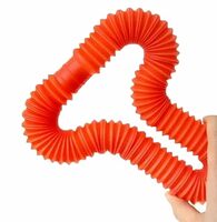 VGRASSP Stretch and Bend Pop Tube Toy for Toddlers, Kids & Adults | Flexible, Smooth Sensory Fidget Toy | Pull-Push Pop Tube for Stress & Anxiety Relief | Multicolor (Pack of 1)