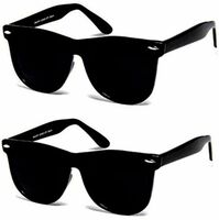 Wayfarer Sunglasses (For Men & Women, Black)