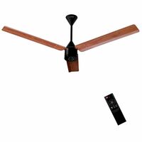 LUKER JVLuker USA Size Zero Neo Wood 1200mm BLDC Ceiling Fan, Black-Rosewood-Black