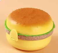 Zepto : YELLOCUT Burger Lunch Box | Multicolour - 700 ml