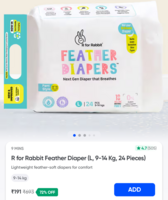 72% off on R for Rabbit Diapers and Wipes Ranges At Swiggy Instamart Start Rs.16
Available Gurgaon check yours 