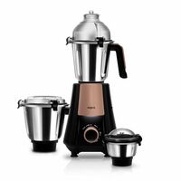 Wipro Elato Divine FMG 214 800 Watt Mixer Grinder with 3 Jars,, Black