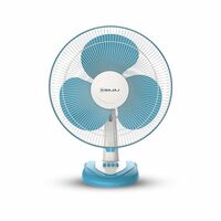 Bajaj Frore Neo Table Fan 400 MM | Table Fans For Home & Office | Aerodynamically Balanced Blades | 100% Copper MotorBlue