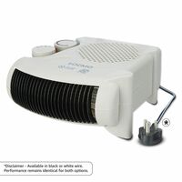 Amazon Brand - Solimo 2000/1000 Watts Room Heater with Adjustable Thermostat (ISI certified, Beige colour, Ideal for Small to Medium Room/ Area)