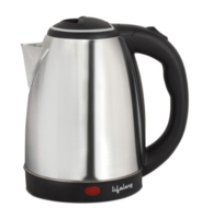 Lifelong Grey & Black 1500 Watt Stainless Steel Electric Kettle 1.5L - Electric Kettle for Unisex 27325812