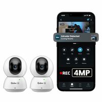 Qubo Smart 360° 4MP [Ultra 2K] Wi-Fi Security Camera by Hero Group  (4MP Pack of 2)