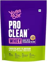 Yogabar ProClean Whey Protein Performance Blend 2 lbs | Chocolate Flavor with Zero Calorie Sweetener | 25g Protein per Serve