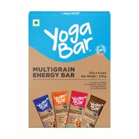Yogabar Multigrain Energy Bar (Pack of 6) with Fruits, Nuts, Oats and Millets (6 * 35g)
