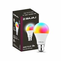 Bajaj 9W Wifi Smart LED Bulb |Bluetooth enabled B22D |16 million colors |4 Star Rated | Energy Efficient | Long Life & 240 Volts | 1 Year - Warranty (Pack Of 1 & Multicolour)