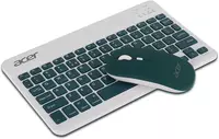 Acer Nano Pad Rechargeable Bluetooth Keyboard & Mouse Combo, 3 DPI Upto 1200 DPI, 78 Keys Anti Slip Back, Ultra Thin Design for Tablet, Laptop, Mobile, 10m Working Distance, Scissor Footed (Green)