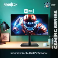 Frontech 27 inch Gaming Monitor 100Hz 2560x1440 1ms Response Time 3 Years Warranty (3 Free Gifts = Keyboard + Mouse + Headset)