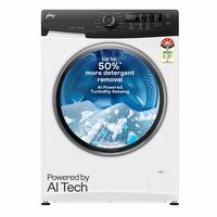 Godrej 9 Kg 5 Star AI Powered, Steam Wash, Digi Inverter Motor, Steam Wash, 1400 RPM Spin Motor, Add To Wash, Fully Automatic Front Load Washing Machine (WFEON ZUS 9014 5.0 IDCRM GLWH, Glacial White)