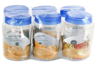 Cello Food Locker Jar 500 ml (Set of 6)