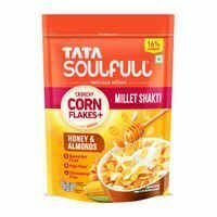 Tata Soulfull Corn Flakes, Honey & Almonds, Crunchy Corn & Millets, (170gms)