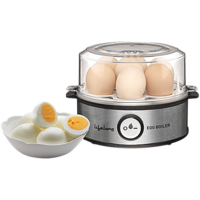 Bb : Lifelong Regalia Stainless Steel Egg Boiler 360W – Silver & Black